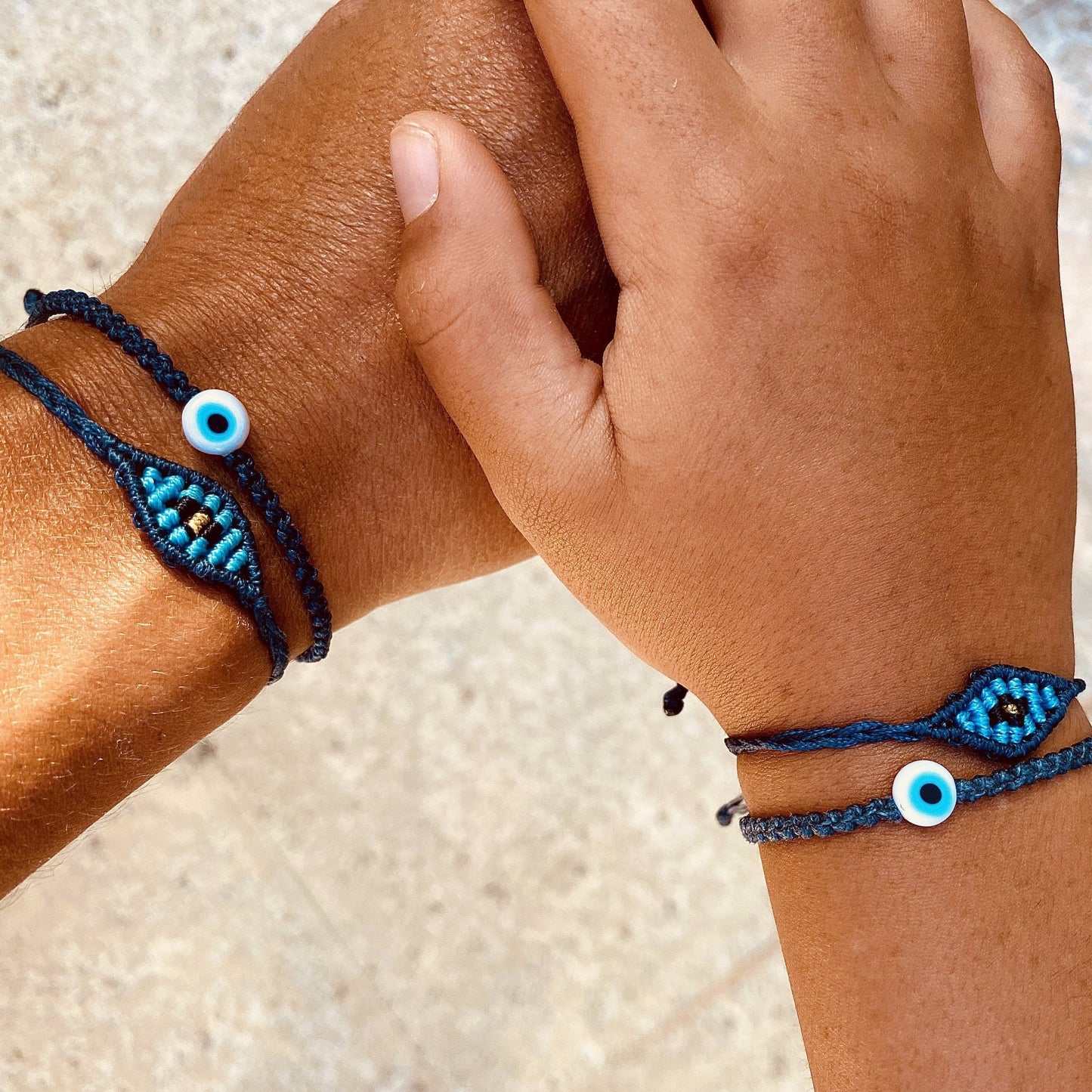 Evil Eye Braided Bead Bracelet