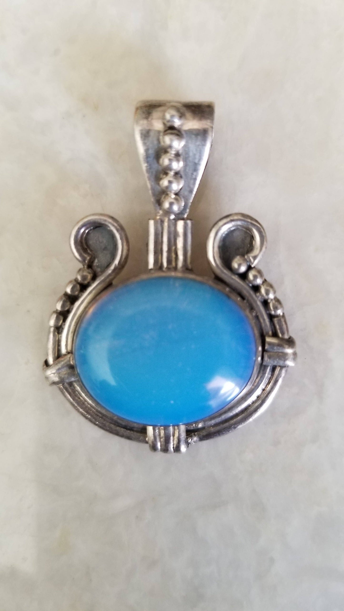 Handcrafted silver pendant gift