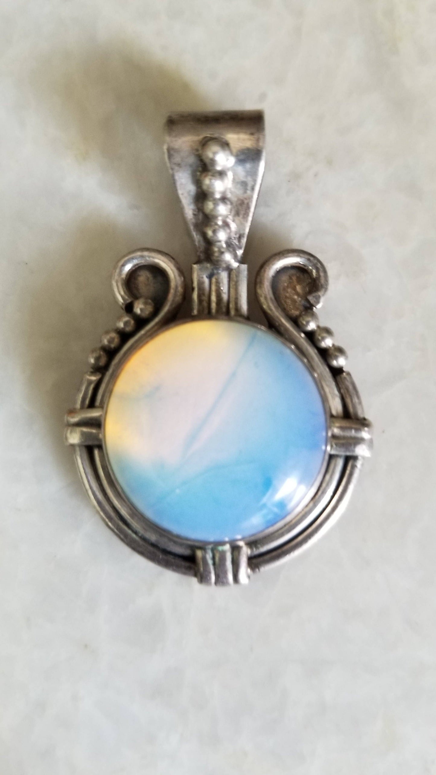 Handcrafted silver pendant gift