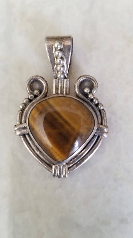 Handcrafted silver pendant gift